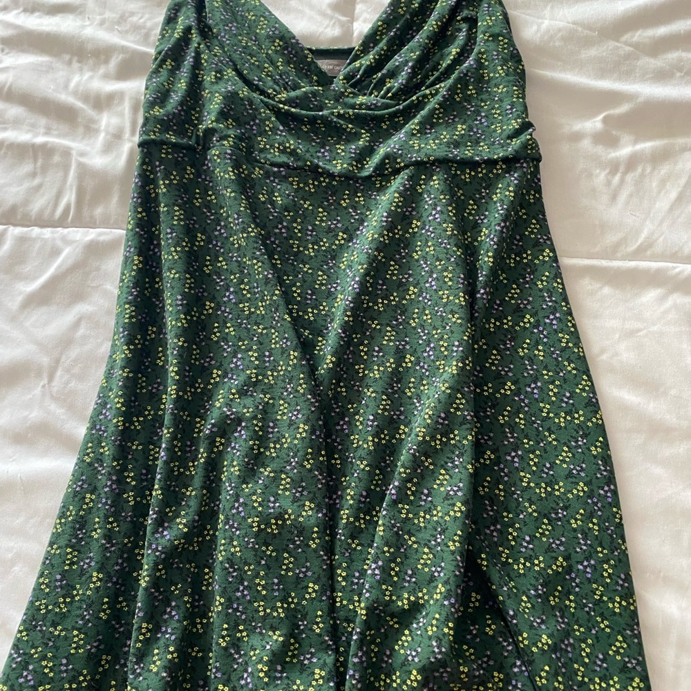 Urban Outfitters Dark Green Floral Dress